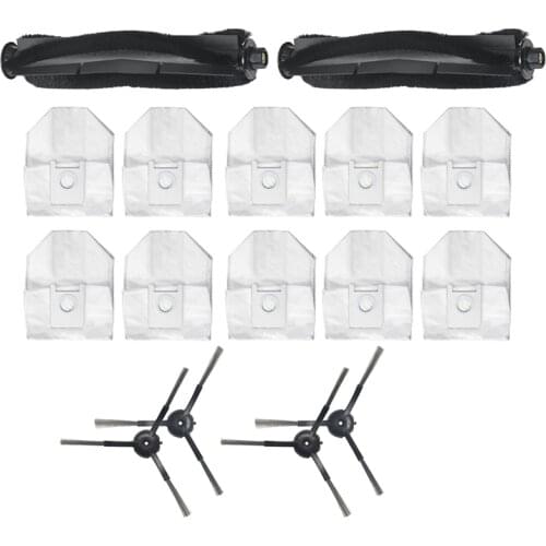 For ROIDMI EVE Plus Vacuum Cleaner Main Brush Side Brush Large-Capacity Dust Bag Replacement Accessories Parts