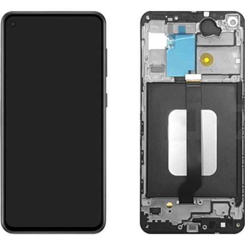 For Samsung Galaxy A60 SM-A606 Black Color AAA LCD Screen and Digitizer Assembly With Frame