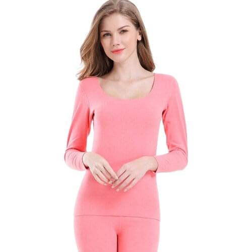 Women Winter Thermal Underwear Long Jhons Warm Clothes Invisible Tops Buttoms Sets