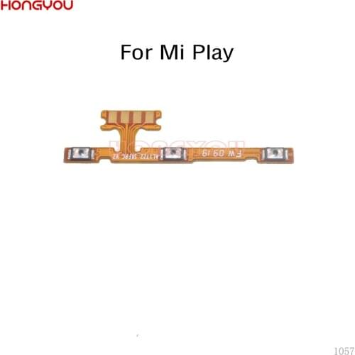 10PCS/Lot For Xiaomi Mi Play Power Button On / Off Volume Up / Down Mute Switch Key Flex Cable