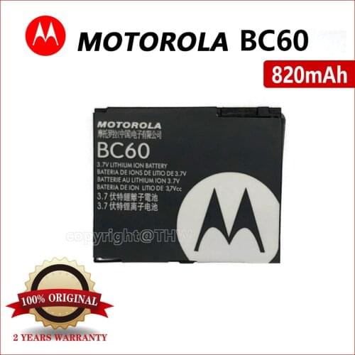 100% Original 850mAh BC60 Battery For Motorola Moto C257 C261 E6 L7 V3x SLVR L7c SLVR L7i U6C W22 Batteries With Tracking Number