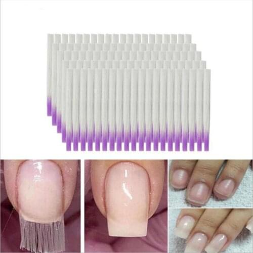 20/50PCS Professional Silk Fiberglass Nail Form Acrylic Tips Extension Gel Nail Accessory Glass Fiber Nail Extension Paper Tool