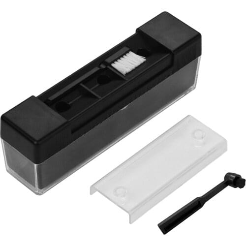 3-in-1 Velvet Record Cleaner Cleaning Brush with Small Brush and Needle Brush for Vinyl Records Anti Static Cleaning Supplies