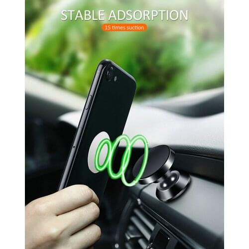 360 Rotation Magnetic Car Phone Holder Universal Magnet Phone Mount In Car Mobile Cell Phone Holder Stand Portable Phone Stand