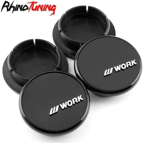 4pcs 56mm 43mm Car Wheel Center Hub caps Hood Cover Black For Work Car Rims Auto Styling Accessories
