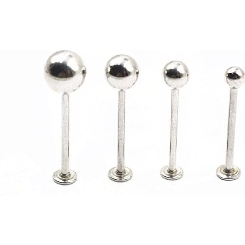 50pcs Body Jewelry 16g Lip Labret Ring Bar Lip Cheek Monore Studs Piercing Ear Helix Diath Cartilage Long Bar Piercing Jewelry