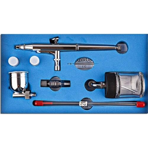 Dual Action Airbrush Spray Gun Air Compressor Kit Art Painting Tattoo Manicure Craft Cake Spray Model Air Brush Nail Tool Set