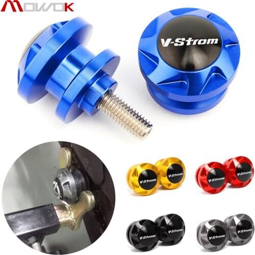 For Suzuki V-STROM 250 650 1000 DL1000/DL650 Motorfiets Accessoires CNC Aluminium M8 Achterbrug Spoelen Slider Stand Schroef