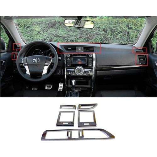 Interior Car Accessories Air Outlet Vent Cover Trim Sticker For Toyota Mark X Reiz X 2010-2018 Car Styling Auto Parts