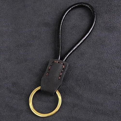 Handmade Quality Vintage Leather Diy Classic Designer Keychain Keyring For Mens Key Holder Bag Charm Gift Ideas Online Sale