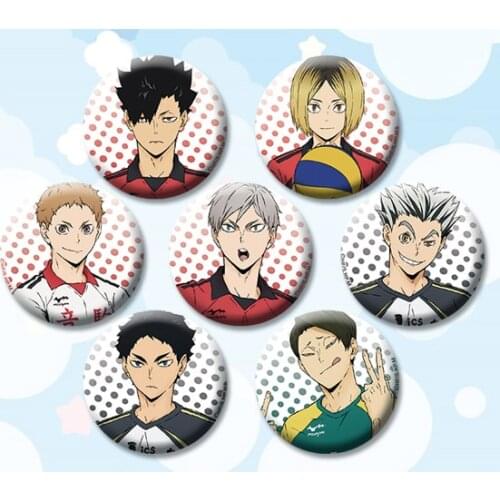 1pc 58mm Icons Brooch Haikyuu!! Shoyo tobio daichi Very Cute Button