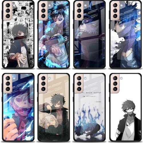 My Hero Academia Dabi Tempered Glass Cover For Samsung Galaxy S21 Plus Ultra M21 M31 M51 A52 A72 Phone Case Coque