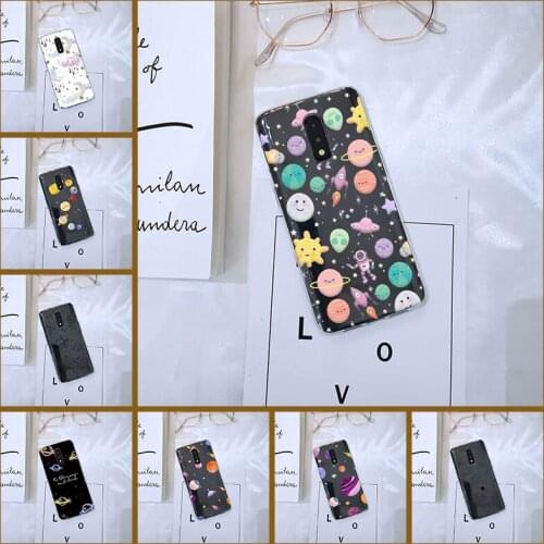 Phone Case Silicone For One Plus 3 3T 5 5T 6 6T 7 7 Pro Cute SPace Star Astronaut Back Cover For OnePlus 7 7 Pro 6 6T 5 5T 3 3T