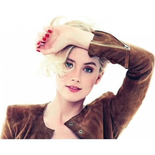 D0448 Amber heard Actor star Silk Fabric Poster Art Decor Indoor Painting Gift