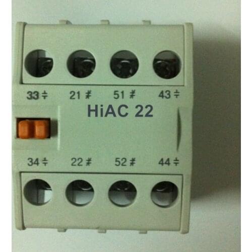 HiAC22, (NEW 100%) HYUNDAI Magnetic Contactor Accessories (Top contactor installation) , HiAC 2+2 Aux.Contact Block