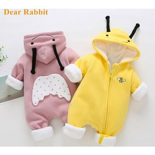 Ins childrens clothes baby one-piece clothes autumn and winter new cotton baby ha clothes autumn outing clothes
