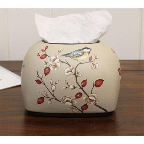 Ceramic Bathroom Paper Box Tissue Box Luxury Organizer Holder For Office Home Living Room Dining Room KTV Useful Free Shipping