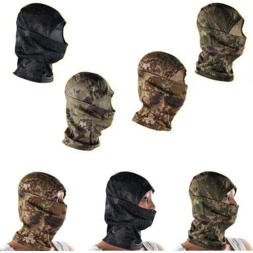 Multi-functional Camouflage Hood Mask Fast Dry Outdoor Hunting Cycling Breathable Balaclava Full Face Mask Sunscreen Wind Sand