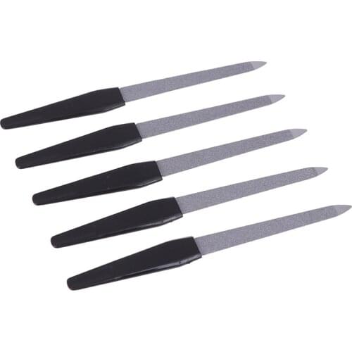 1PCS Dual Sided Nail Art File Good Quality Stainless Steel Nail Files Manicure Pedicure Tool