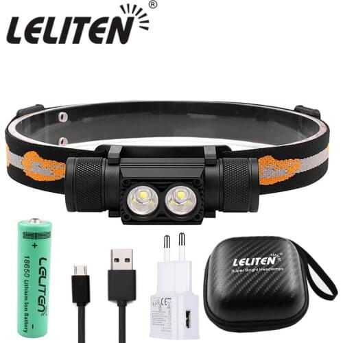 Mini Portable LED Headlamp USB Rechargeable 18650 Batttery Flashlight Waterproof Fishing Headlight Torch Light