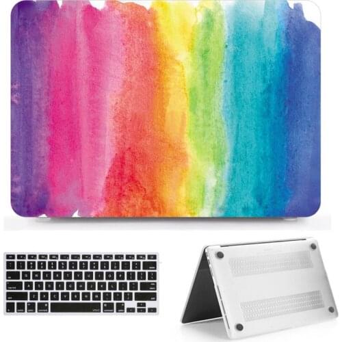 New Printing Laptop Hard Case Shell + Keyborad Cover Skin For Apple Macbook Air11 13 Pro Retina Touch Bar 11 12 13 15 inch