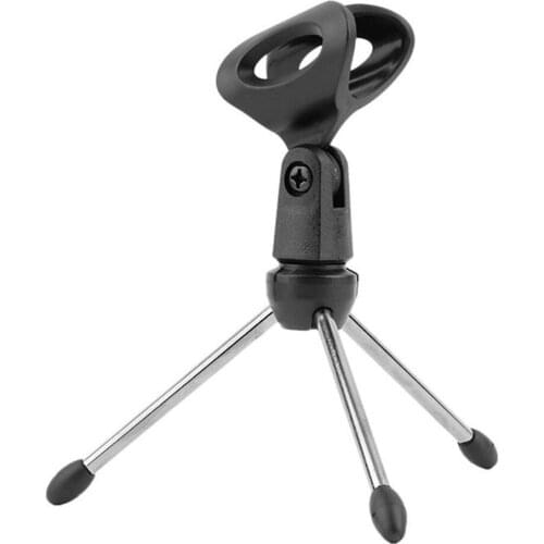 Portable Microphone Tripod Living Streaming Net Singing Microphone Stand Height Adjustable Zinc Alloy Mic Tripod