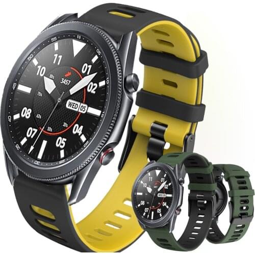 For samsung galaxy watch 3 41mm Smart watch strap Silicone Watchbands 20mm 22mm watch band for galaxy watch 3 45mm bracelet