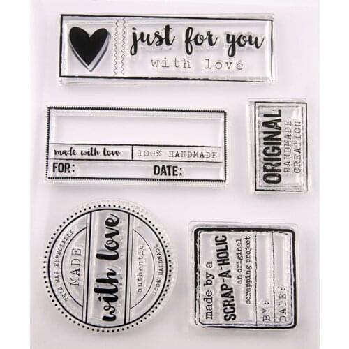 Silicone Clear Stamps DIES for Scrapbooking Stencils LOVE DIY PAPER Album Cards MAKING Craft Spplies Transparent RUBBER Stamping