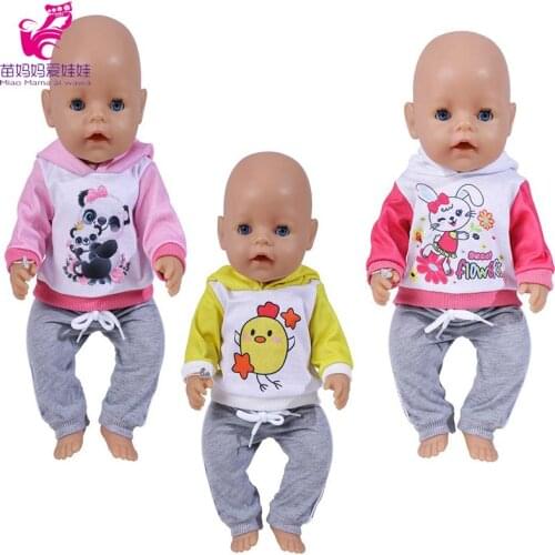 40 Cm Reborn Baby Doll Hoodie Sweater 43 Cm Dolls Clothes Girl Gifts