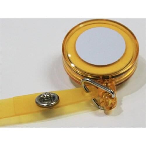 Quality High Badge Reel Holder Key Ring Retractable Buckle for Employee Doctor Name ID Card(Give Away Smiley Sticker)