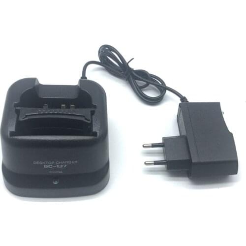BC-137 Base Dock Charger BC137 for ICOM BP-209 BP210 Battery BC-144N IC-A6 IC-A24 IC-V8 IC-U82 IC-F4GT IC-F30GT IC-F40GT Radio
