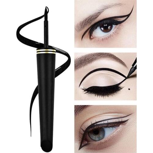 5ml Liquid Eyeliner Pen Eye Makeup With Thin Head Eyeliner Stamp Marker Pen Thin Wing Seal Black Eye Liner Pencil Eyes Makeup