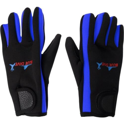1 Pair 1.5mm Neoprene Warm Wetsuit Gloves for Kayaking Surfing Diving Scuba