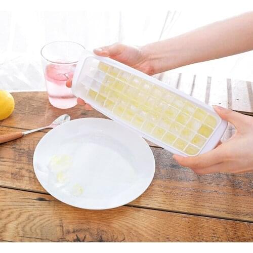 12/48/60 Grids Ice Cube Tray Food Grade PP Materials Chocolate Mold Square Shape Ice Maker Pan Kitchen Bar Tools Accessories