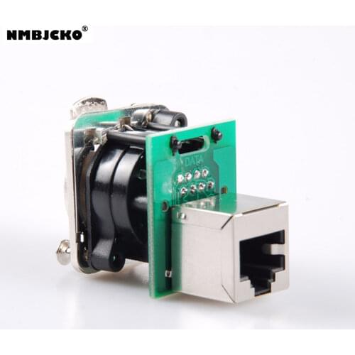 50Pcs/Lot NE8FDP therCON Chassis Connectors Ethercon RJ45 Feedthru D-Series Panel Mount Jack Chassis Panel Mount Connector