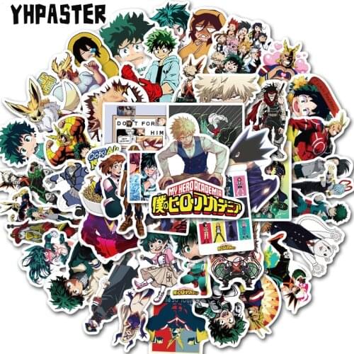 10/30/50Pcs My Hero Academia Suitcase Stickers For Laptop Refrigerator Motorcycle Skateboard Scrapbook Toy Gift Box Phone Car