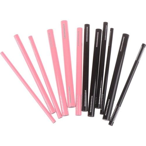 6Pcs Artificial Form Builder Tips Acrylic C Curve Shaping Curving Sticks Tube French Rod Nail Art Tips UV Gel Manicure Tool