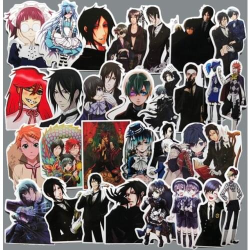 70 Pcs Anime Black Butler Sticker For Guitar Suitcase Fridge Laptop Poster Stickers Waterproof Toy Skateboard Sticker
