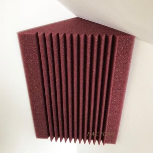 12 PCS Bass Trap Studio Auditorium Cinema Corner Acoustic Foam with Tape