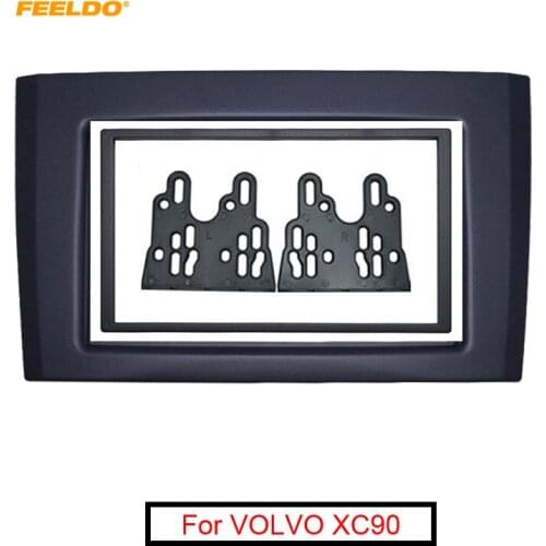FEELDO Double DIN/2DIN Car Radio Fascia For VOLVO XC90 (2002~2014) Radio DVD Stereo Dash Trim Panel Frame Installation Kit #5254