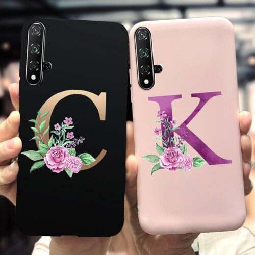 For Huawei Honor 20 Lite Pro 20s Russian Global Cover Case Original Letters Soft Slim Skin Cover For Honor20 20s 20i 20lite Case