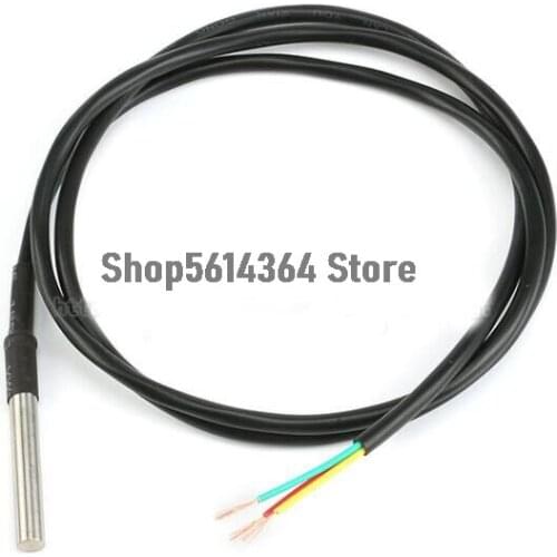 1PCS DS1820 Stainless Steel package Waterproof DS18b20 Temperature Probe Temperature Sensor 18B20 1M For Arduino