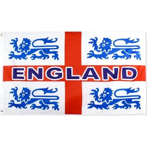 Yehoy hanging 60*90cm red cross uk england lions Flag For Decoration