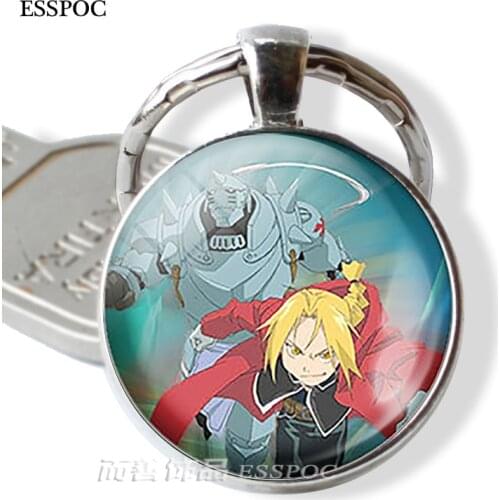 Fullmetal Alchemist Edward Elric Alphonse Elric Figure Keychain Keyring Anime Jewelry Cosplay Gifts
