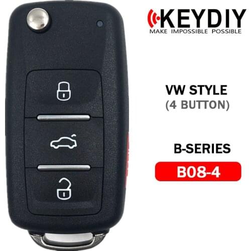 KEYDIY KD B08-3/4 Blank Car Key For KD900/KD-X2/KD MINI Key Programmer B Series Remote Control,5pcs/lot