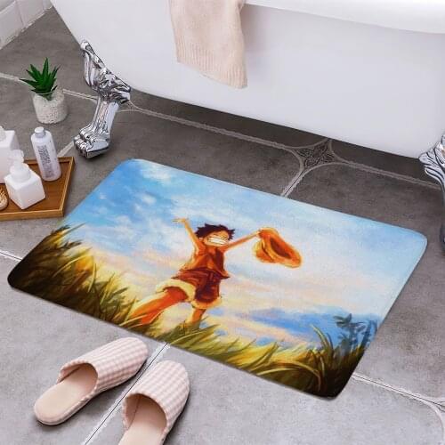 Monkey D Luffy 3D Print Doormats Rectangle Non-Slip DoorMat Bedroom Kitchen Entrance Print Door rugs Dropshipping