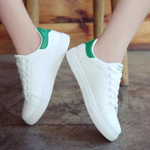 Fashion Woman Leather Shoes Women Shoes Cute Casual High Platform PU Leather Women Casual White Shoes Sneakers zapatos de mujer