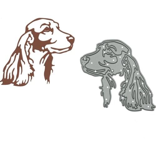 Small Size Cocker Spaniel Dog Pattern Metal Cutting Dies Scrapbooking Decorating Craft Paper Cutter Mold Punch Stencils