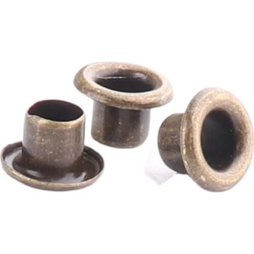 Metal Eyelets 6*3*4mm Bronze with Grommet for DIY Scrapbooking Cap Leathercraft Shoes Belt Bag Tag Clothes Accessories Handmade