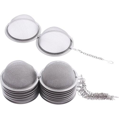 Pack of 10 Stainless Steel Mesh Tea Ball Tea Infuser Strainers, Rust-proof Tea